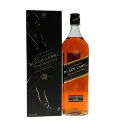 ג'וני ווקר שחור 1ליטר - Johnnie Walker Black Label 12 Year Old - דלי וינו